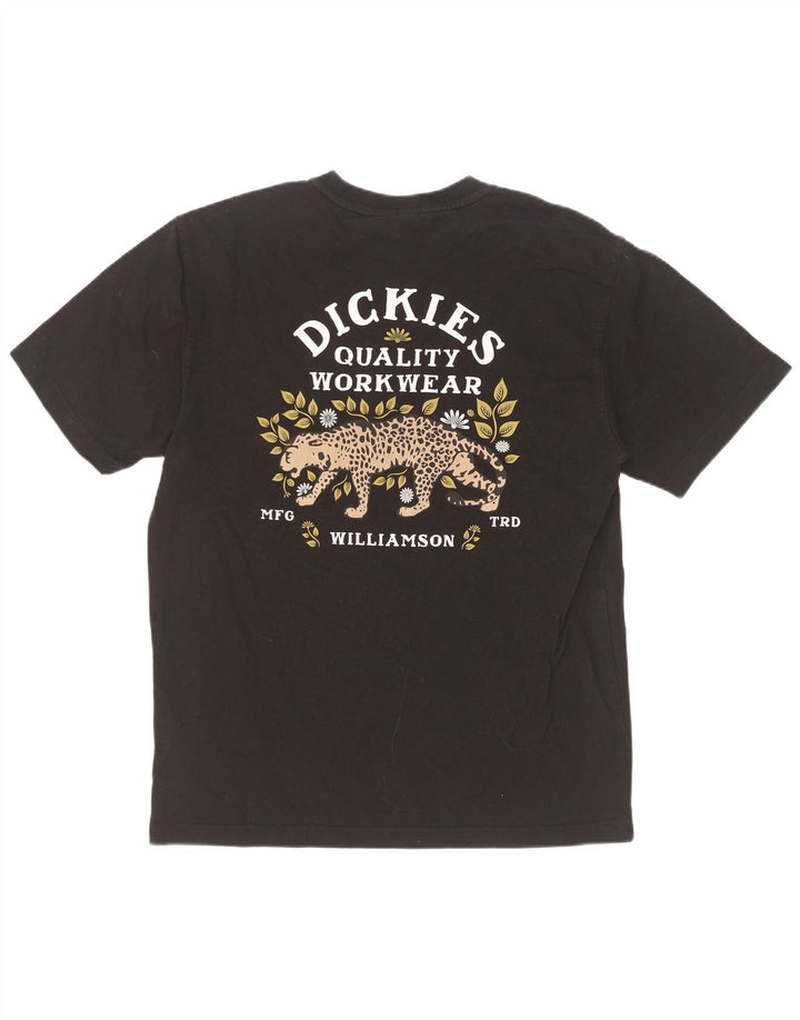 Dickies - Camiseta gráfica para hombre, talla pequeña, algodón negro