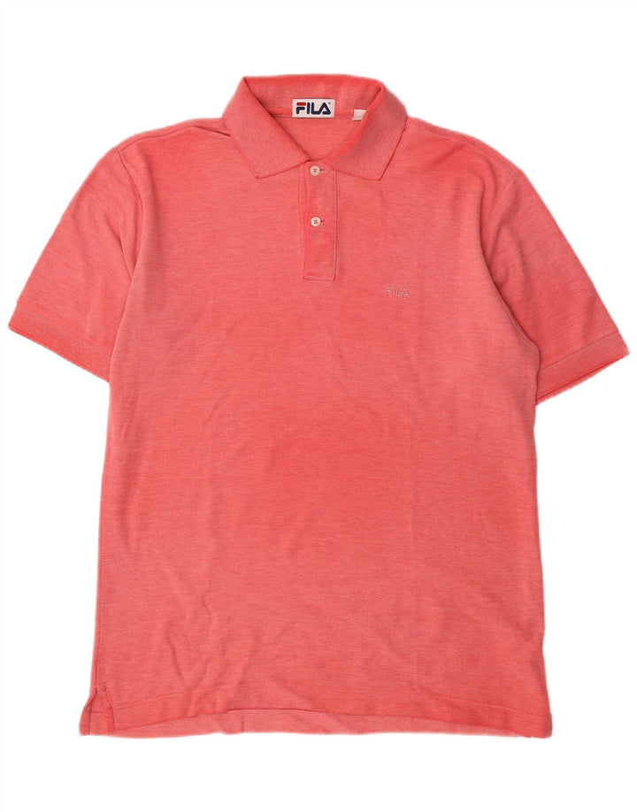 Fila Polo Hombre IT 46 Pequeño Algodón Rojo