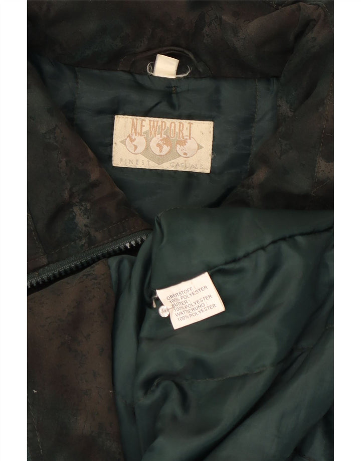 Chaqueta acolchada para mujer Newport UK 20 2XL Poliéster de camuflaje verde