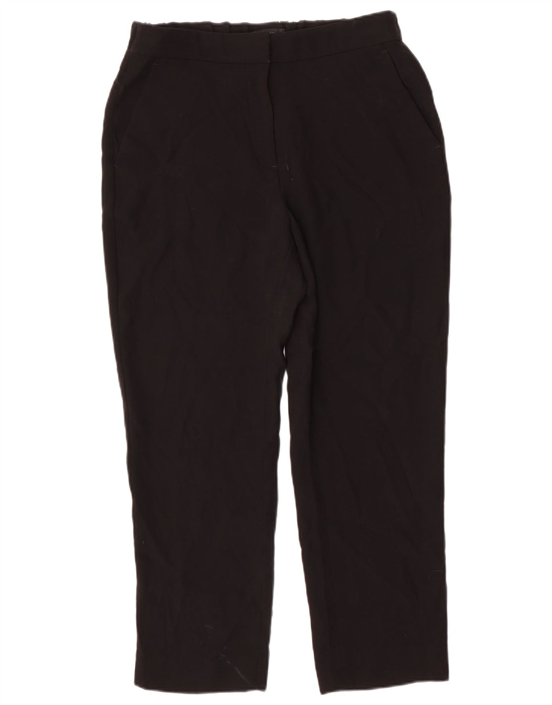 J. CREW Pantalones chinos cónicos para mujer US 8 Medium W32 L26 Poliéster negro
