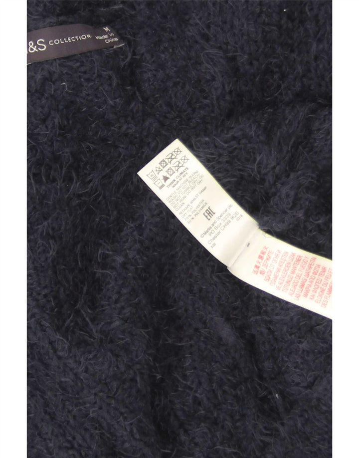 Marks & Spencer Suéter tipo cárdigan para mujer UK 44 Medio Azul marino Poliéster