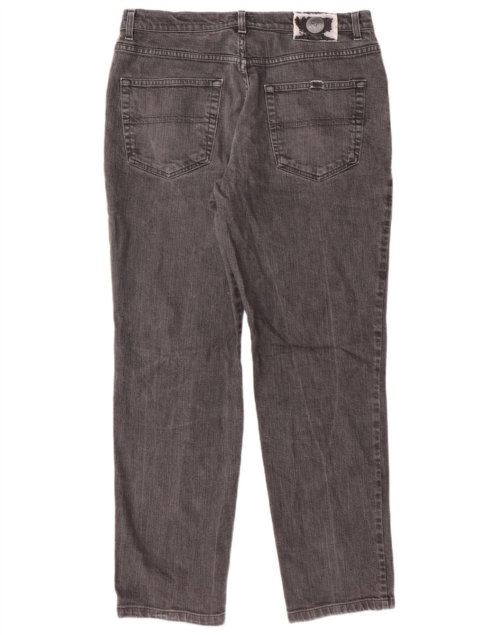 TRUSSARDI Vaqueros rectos para hombre W36 L29 Gris