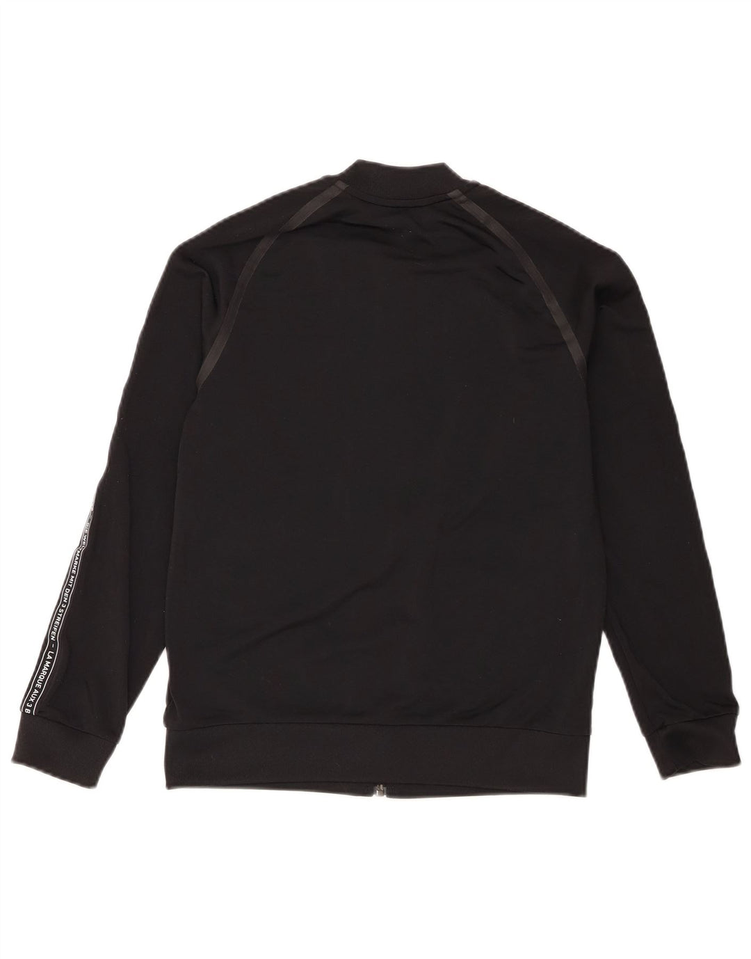 Adidas Boys Graphic Chándal Top Chaqueta 11-12 Años Negro Poliéster