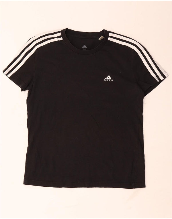 Adidas Camiseta Mujer Top UK 12/14 Medium Negro Algodón