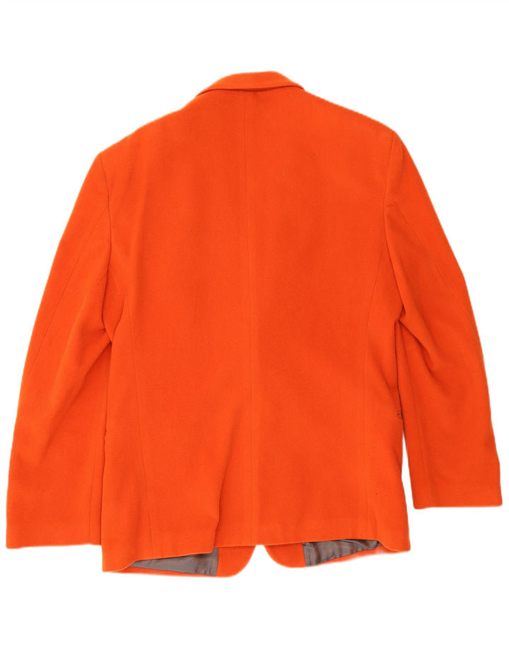 Oil Company Chaqueta tipo blazer de 2 botones para hombre IT 48 Lana naranja mediana
