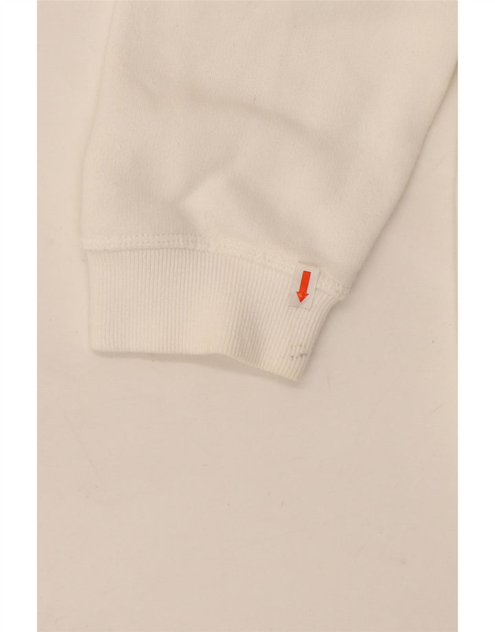 JACK WILLS Jersey con capucha gráfico extragrande para mujer Reino Unido 46 Algodón blanco grande