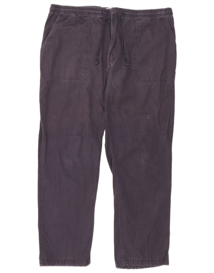 Marks & Spencer Pantalones chinos regulares para hombre W39 L29 Algodón azul marino