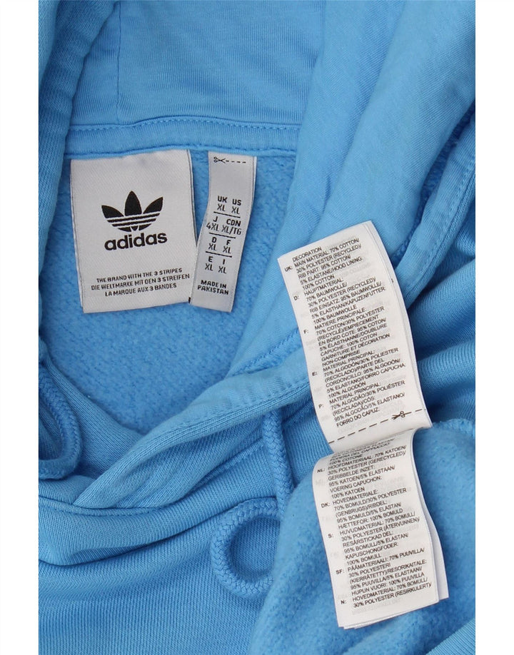 ADIDAS Sudadera con capucha para hombre Jumper XL Algodón azul