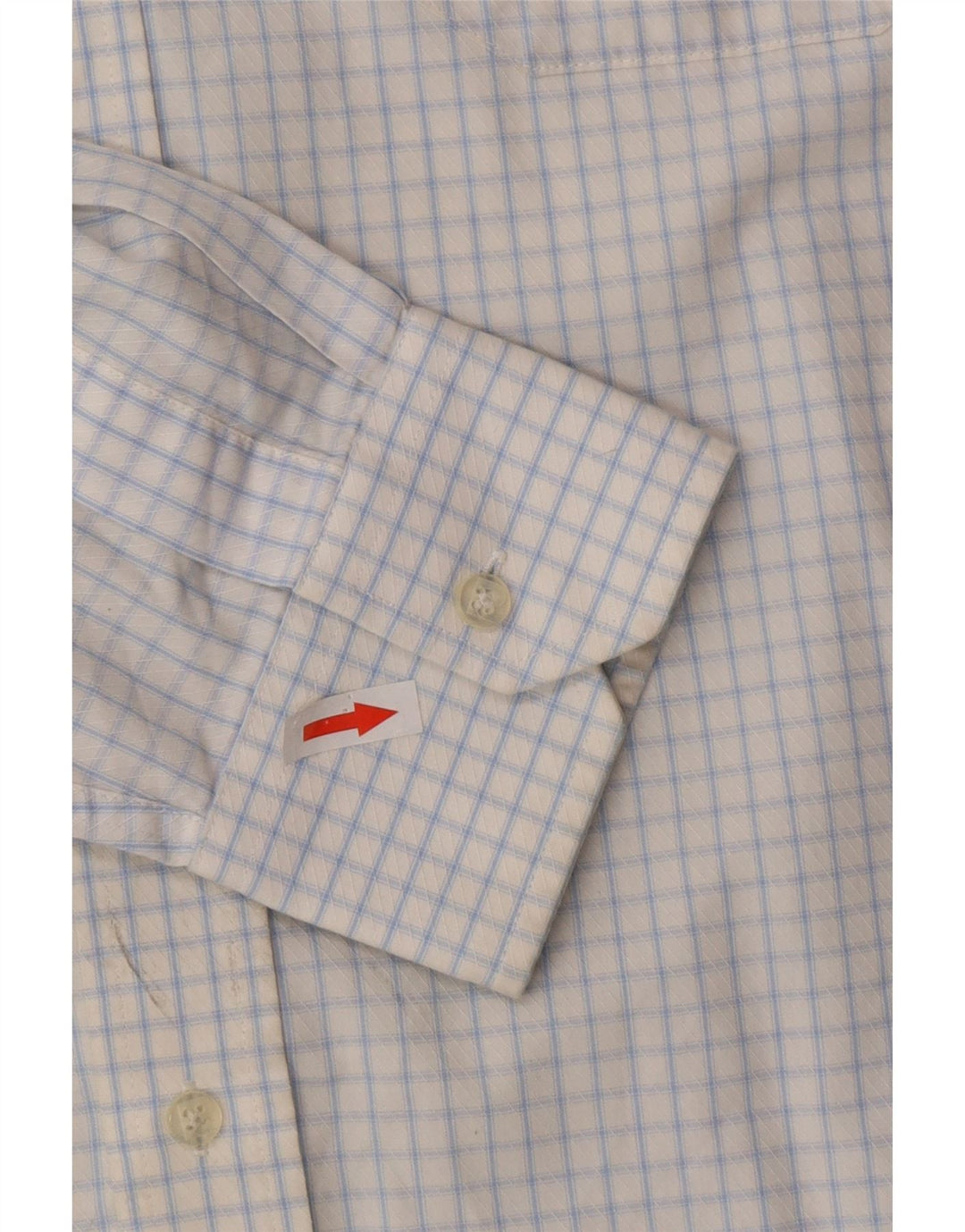 Pierre Cardin Camisa para hombre Talla 41 16 Algodón a cuadros azul grande