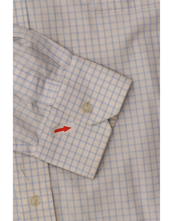 Pierre Cardin Camisa para hombre Talla 41 16 Algodón a cuadros azul grande
