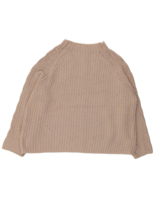 Marks & Spencer Jersey extragrande con cuello de tortuga para mujer UK 40 XL Beige