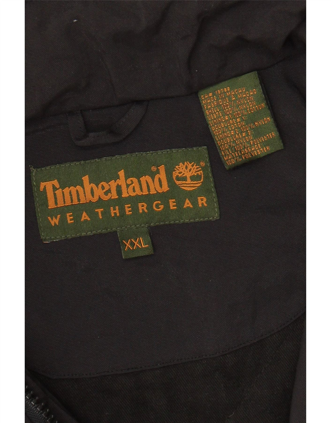 TIMBERLAND Chaqueta utilitaria Weathergear para hombre UK 44 2XL Nylon negro