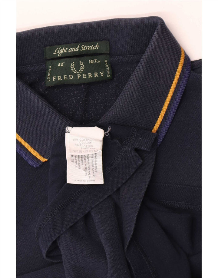 Fred Perry Polo Ligero Y Elástico De Algodón Azul Marino Medio Hombre