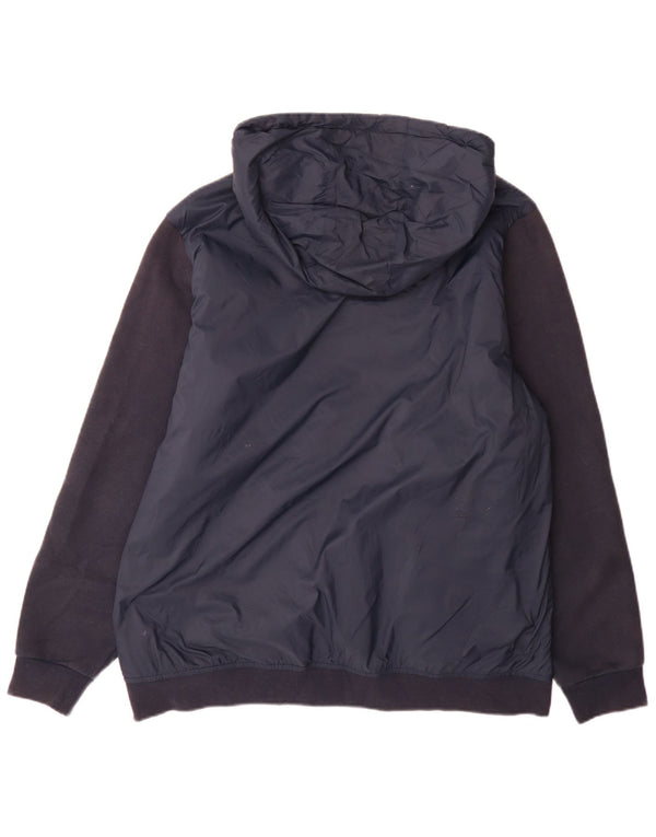 Crew Clothing Chaqueta acolchada con capucha para hombre UK 42 XL Azul marino Colorblock