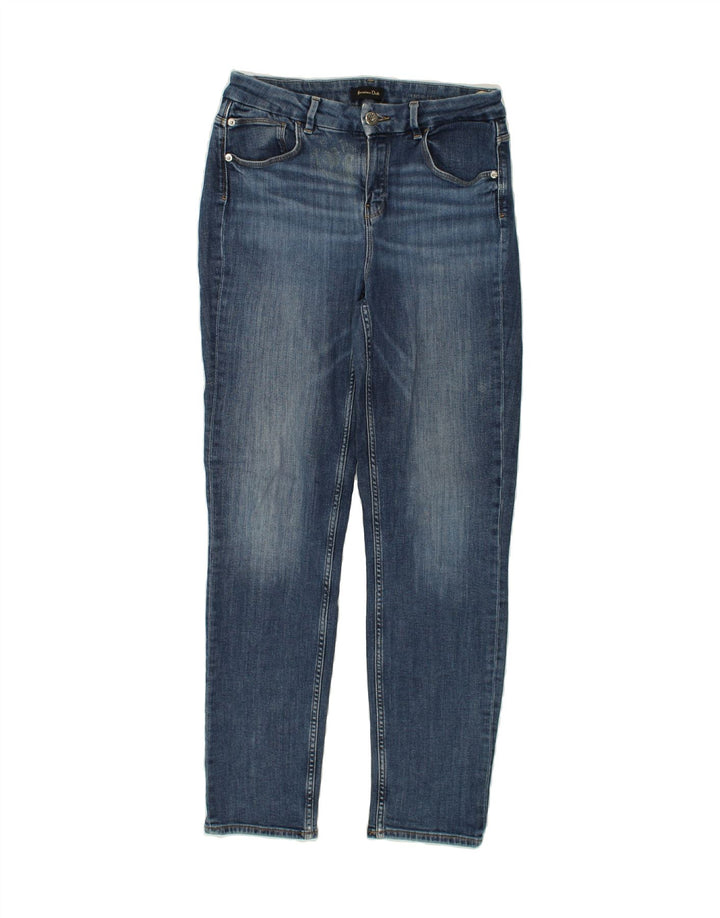 MASSIMO DUTTI Womens Slim Jeans EU 38 Small W30 L29 Navy Blue Cotton | Vintage Massimo Dutti | Thrift | Second-Hand Massimo Dutti | Used Clothing | Messina Hembry 