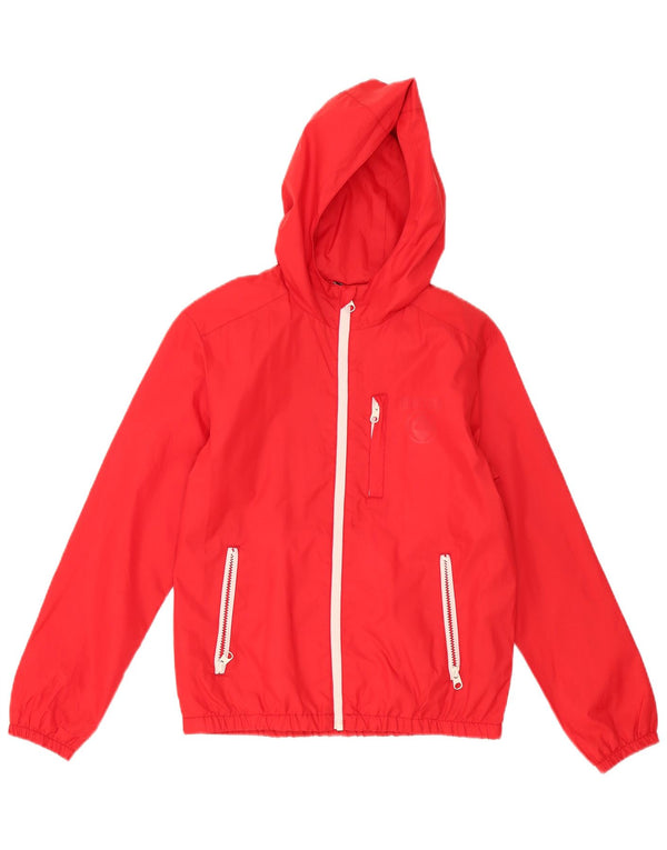 Quiksilver Chubasquero con capucha para niño 11-12 años Mediano Rojo Poliéster