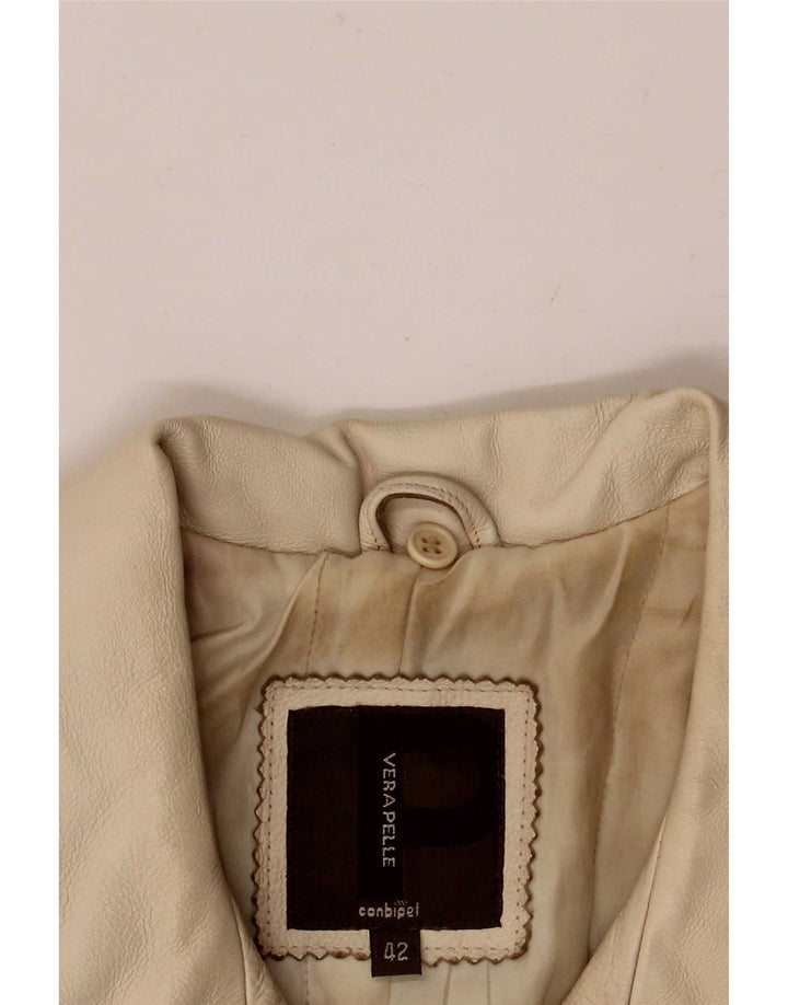 Chaqueta de cuero para mujer Conbipel IT 42 Beige medio