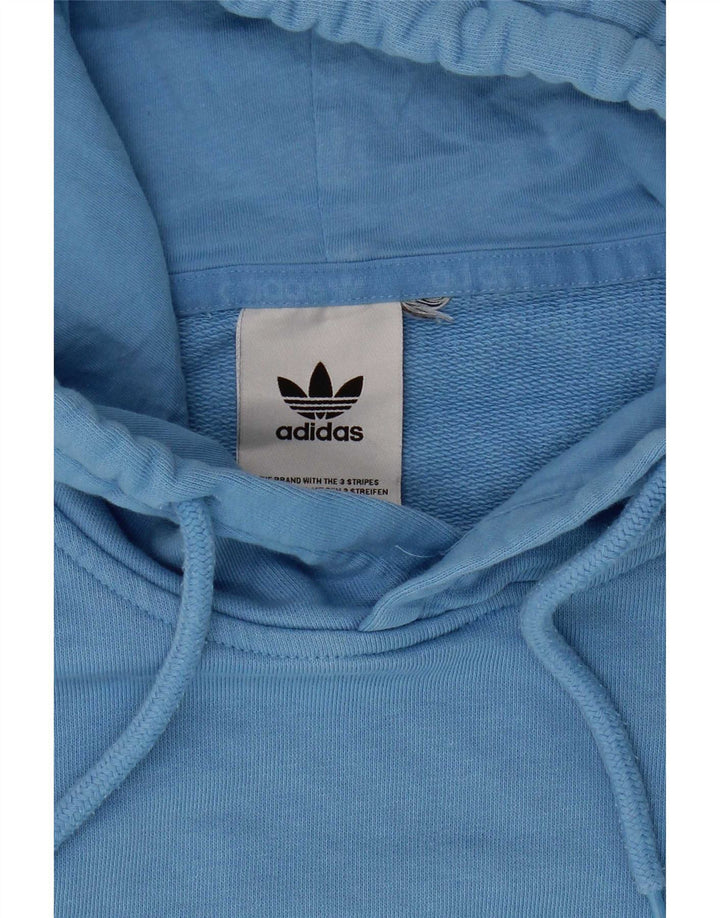 Adidas Hombre Sudadera Con Capucha Jumper Azul Medio