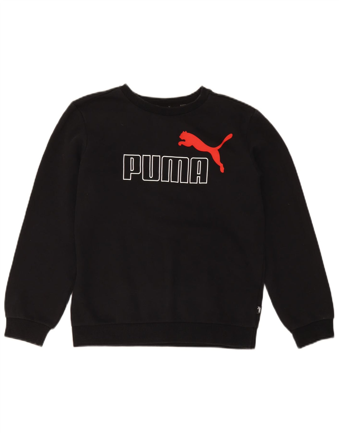 Puma Sudadera gráfica para niños 13-14 años Algodón Negro