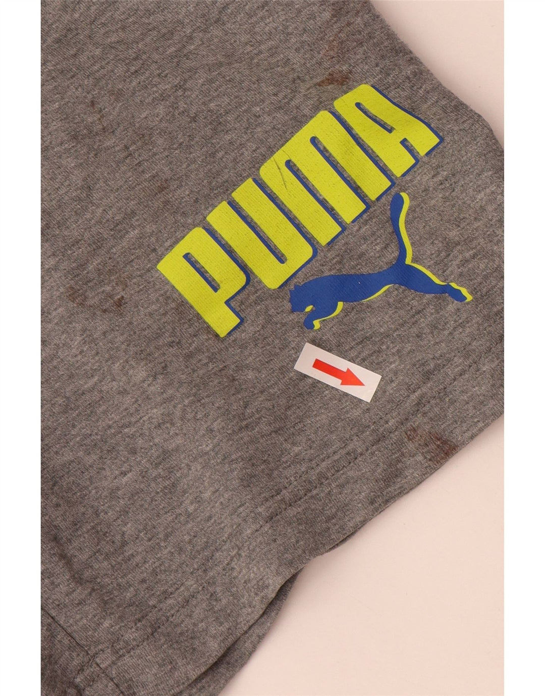 Puma Shorts Deportivos Gráficos Para Hombre Gris Medio