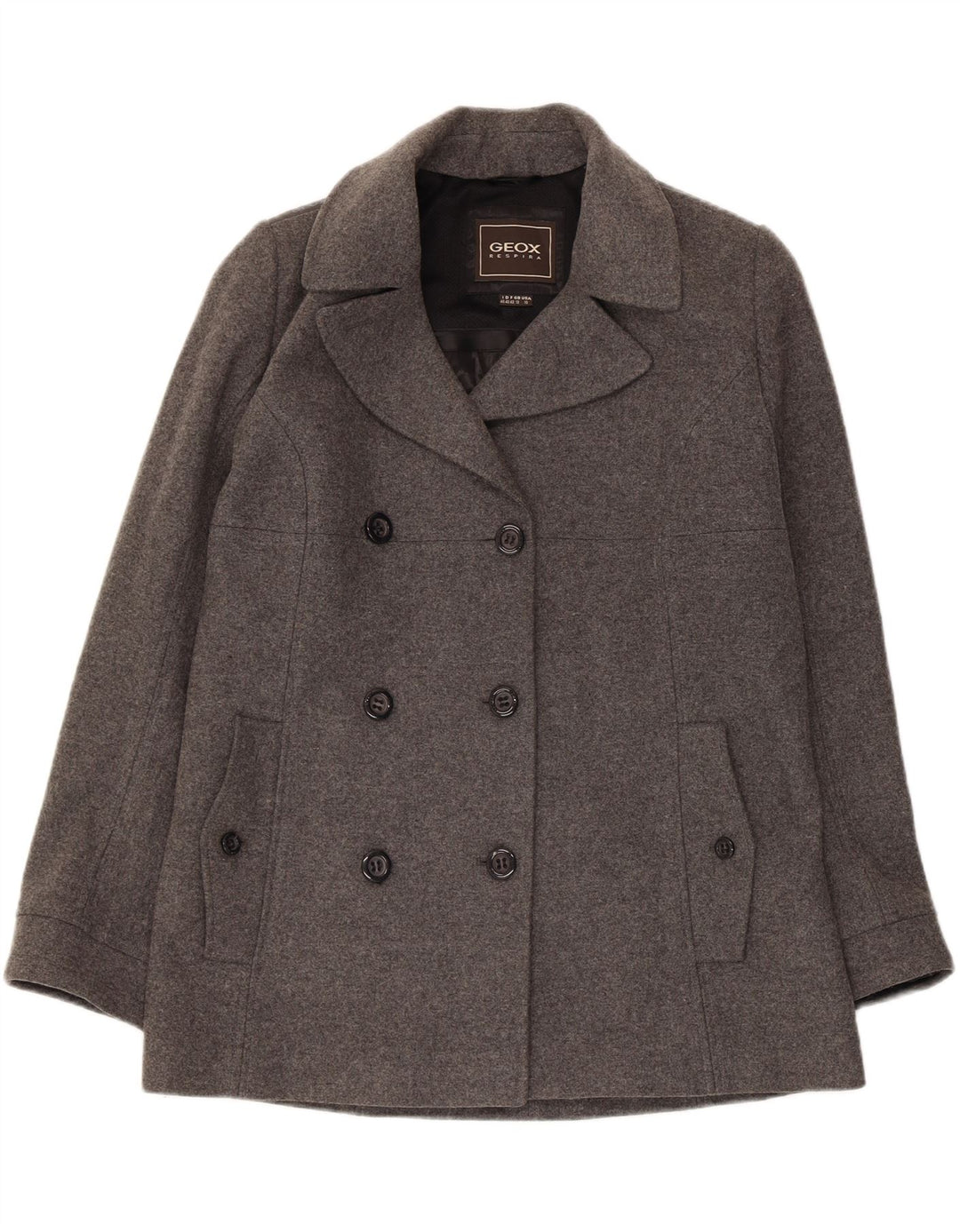 GEOX Mujer Respira Chaquetón Reino Unido 12 Gris Medio
