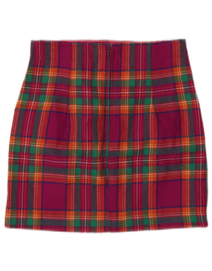 Minifalda VINTAGE para mujer W24 XS Pink Check