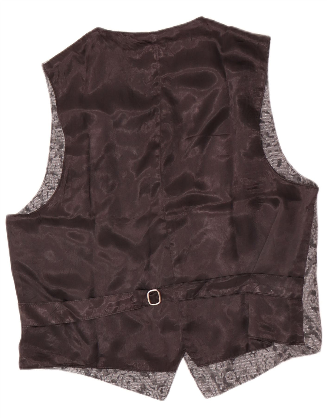 Chaleco vintage para hombre grande gris floral