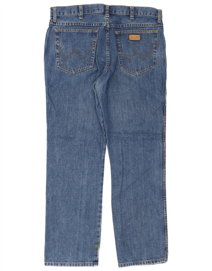 Wrangler Vaqueros rectos regulares Texas para hombre W36 L30 Algodón azul