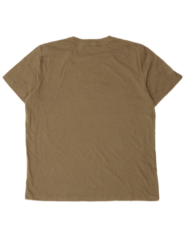 Jack & Jones Hombre Camiseta Top XL Caqui Algodón