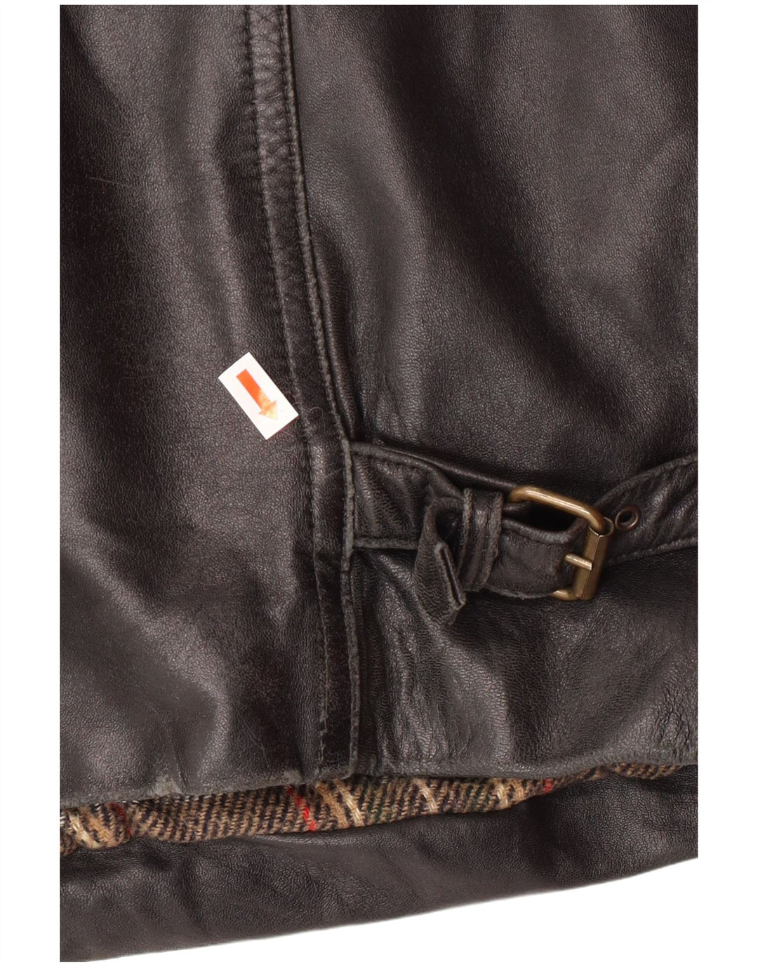 VINTAGE Chaqueta de cuero para hombre IT 54 2XL Cuero negro