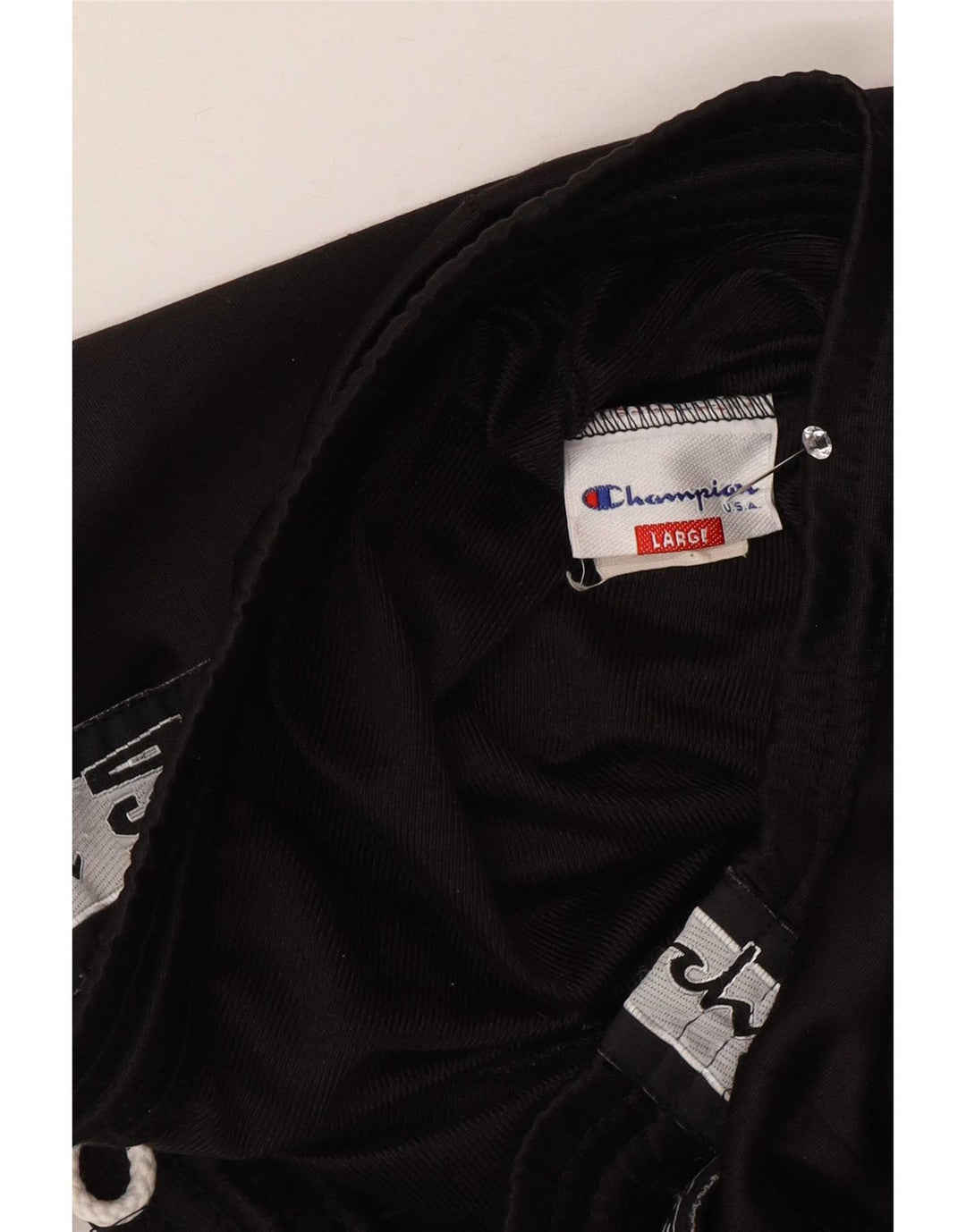 Champion Pantalones De Chándal Con Estampado De Poliéster Negro Grande Para Hombre