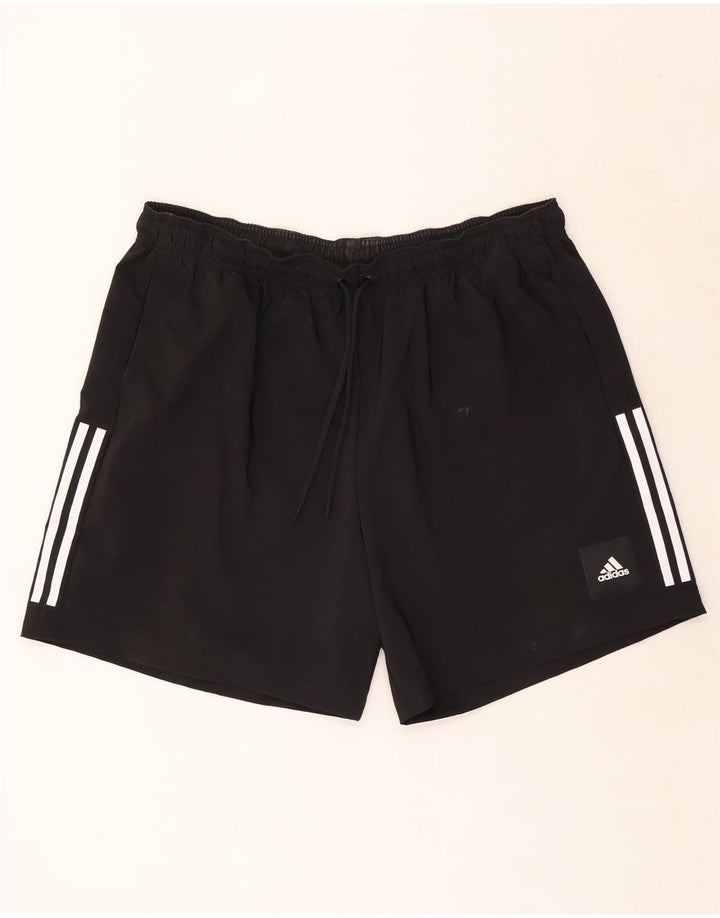 Adidas Pantalones cortos deportivos para hombre 2XL Poliéster negro
