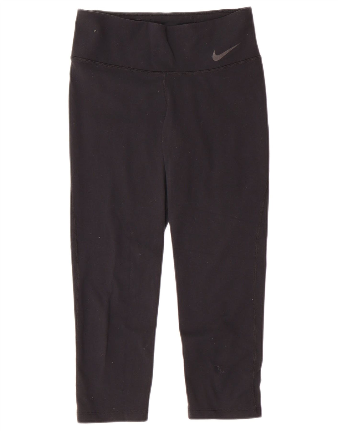 NIKE Leggings Capri Dri Fit para Mujer UK 8 Small Black Nylon