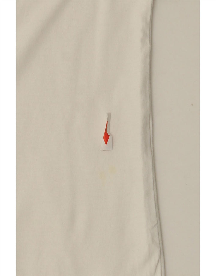 Zara Camiseta Mujer Top UK 12 Medium Blanco