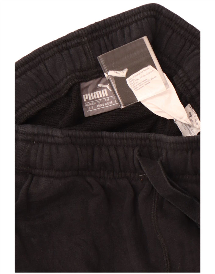PUMA Pantalones cortos deportivos gráficos para mujer UK 10 Small Black Cotton