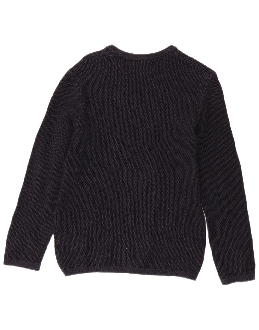 Cos - Jersey para hombre con cuello barco, talla pequeña, algodón azul marino
