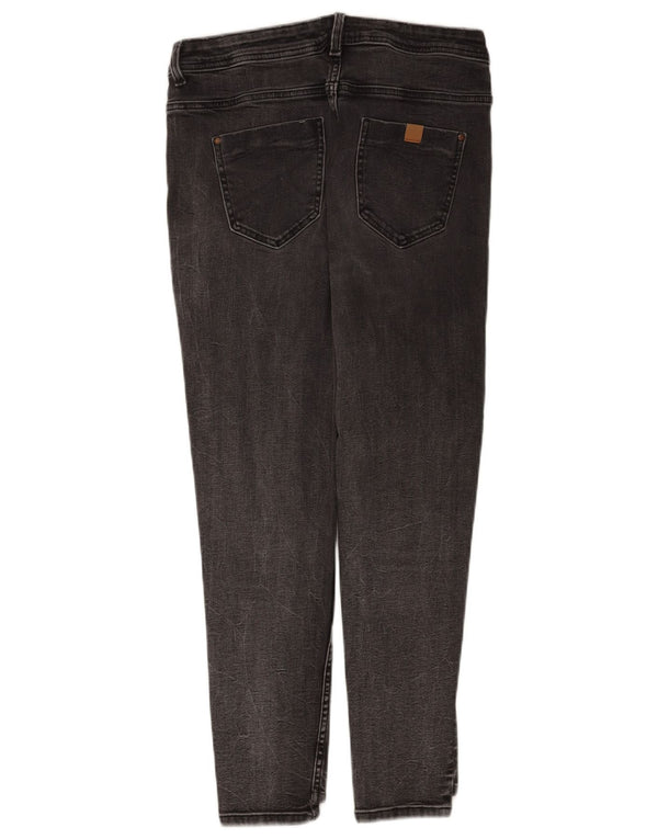 Zara Vaqueros Pitillo Mujer EU 40 Mediano W30 L28 Algodón Gris