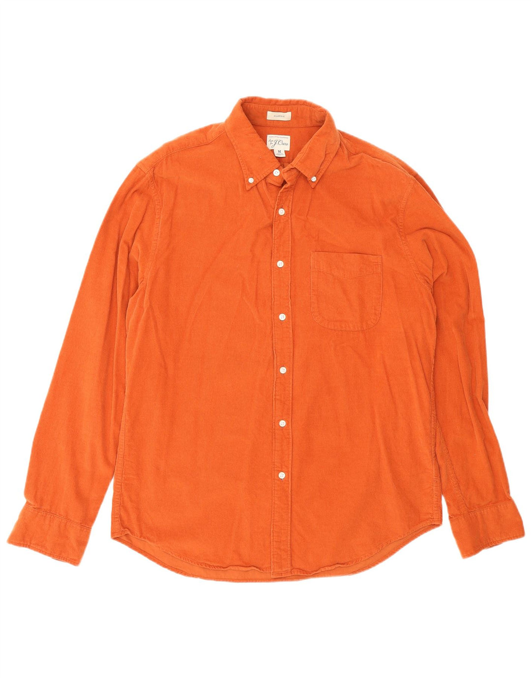 J. Crew Camisa de corte clásico para hombre de algodón naranja medio