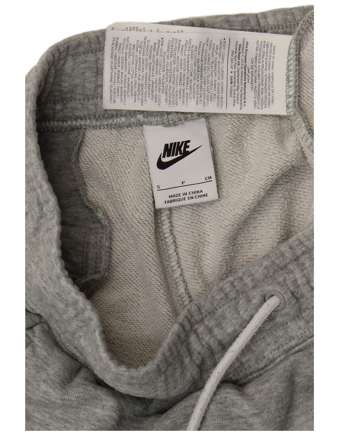 Nike Hombre Graphic Chándal Pantalones Joggers Pequeño Algodón Gris