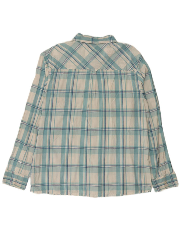 Weird Fish Camisa Hombre XL Azul Cuadros Algodón