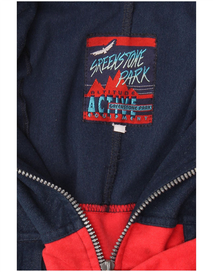 Sreekstone Park Chaqueta de chándal para hombre XL Rojo Colorblock