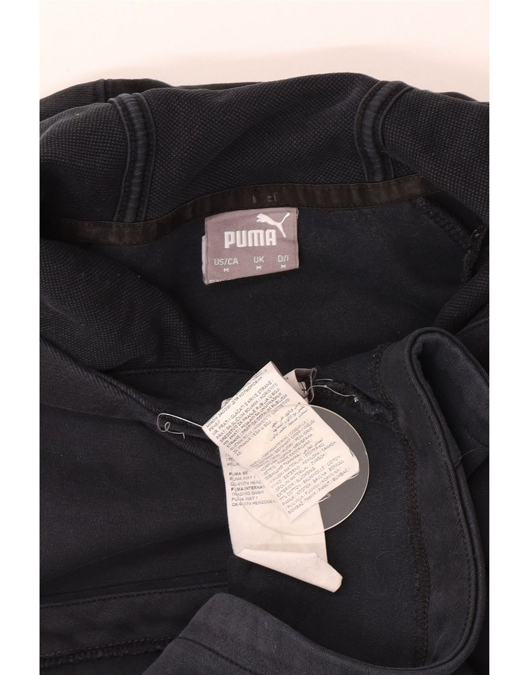 Puma Hombre Sudadera Con Capucha Jumper Medium Azul Marino Algodón