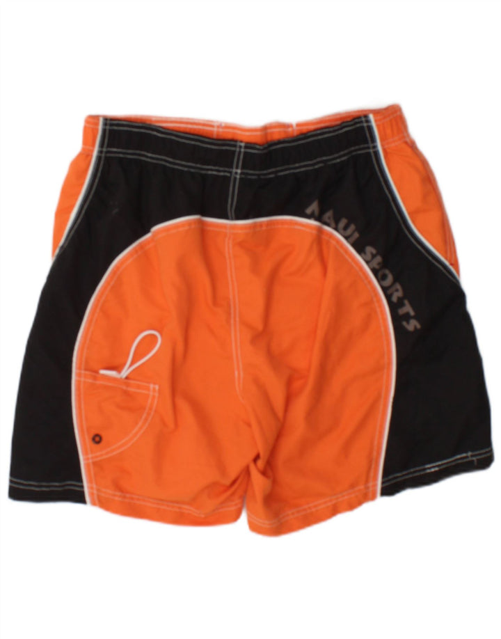 Maui and Sons Bañador para hombre, talla grande, color naranja, poliéster