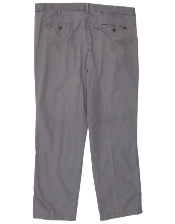 Marks & Spencer Pantalón chino de corte regular para hombre W40 L31 Algodón azul