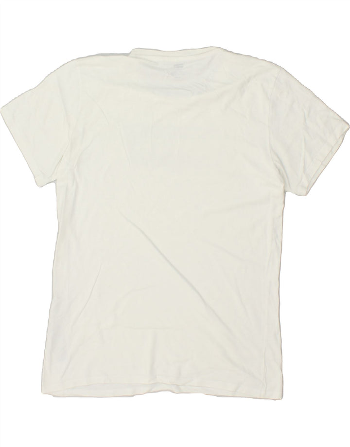 LEVI'S Mens Graphic T-Shirt Top Medium White Cotton Vintage Levi's and Second-Hand Levi's from Messina Hembry 