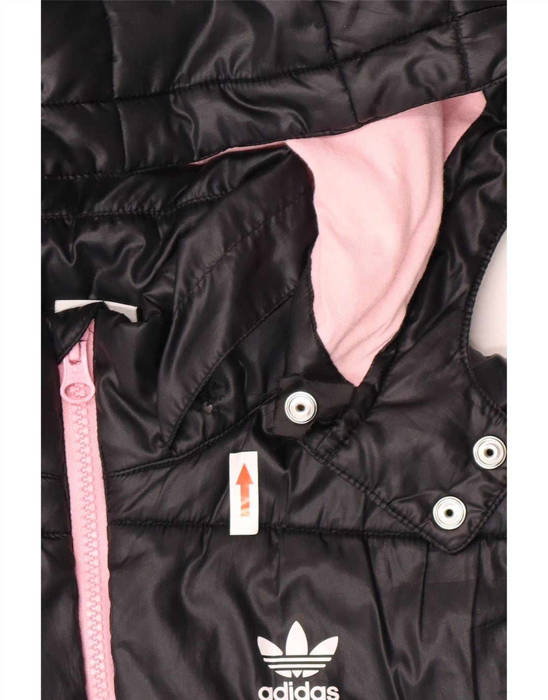 Adidas Chaqueta acolchada con capucha para niña 11-12 años Negro Poliéster