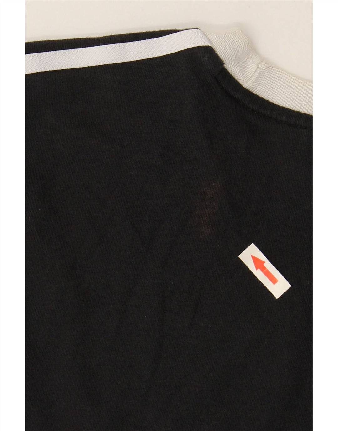 ADIDAS Camiseta para mujer Top UK 12 Mediano Negro Algodón