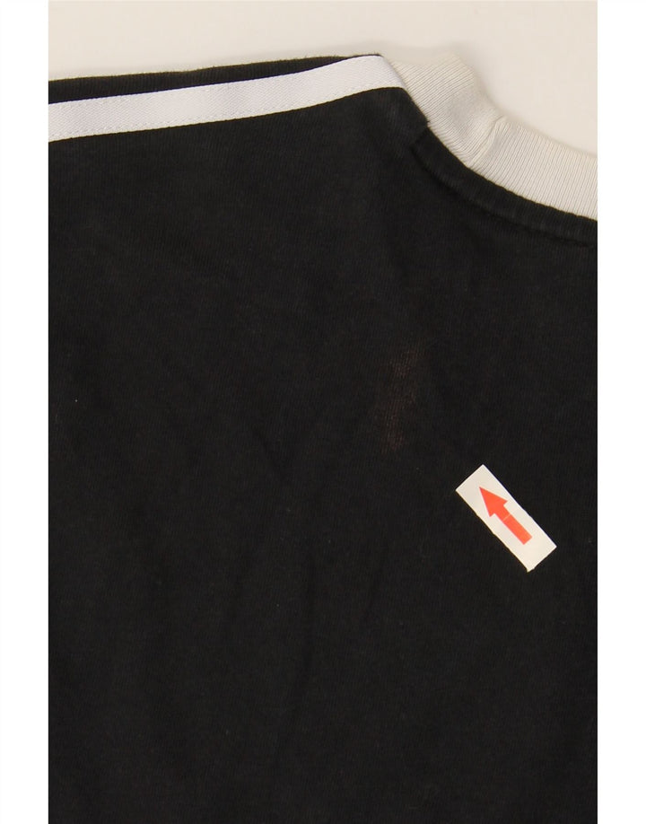 ADIDAS Camiseta para mujer Top UK 12 Mediano Negro Algodón