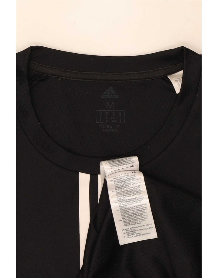 Adidas Hombre Climalite Top Manga Larga Poliéster Negro Mediano