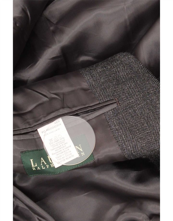 Ralph Lauren Chaqueta Blazer de Corte Regular para Hombre UK 48 3XL Gris Espiga